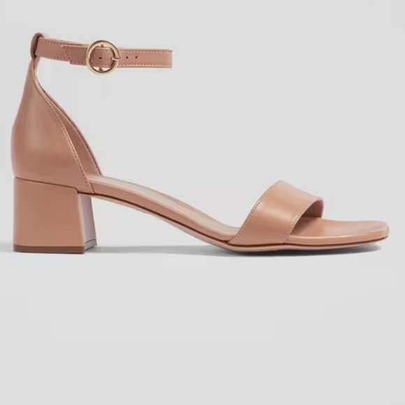 LK Bennett Leather Nude Block Heel Sandals Size 40 - Picture 2 of 7